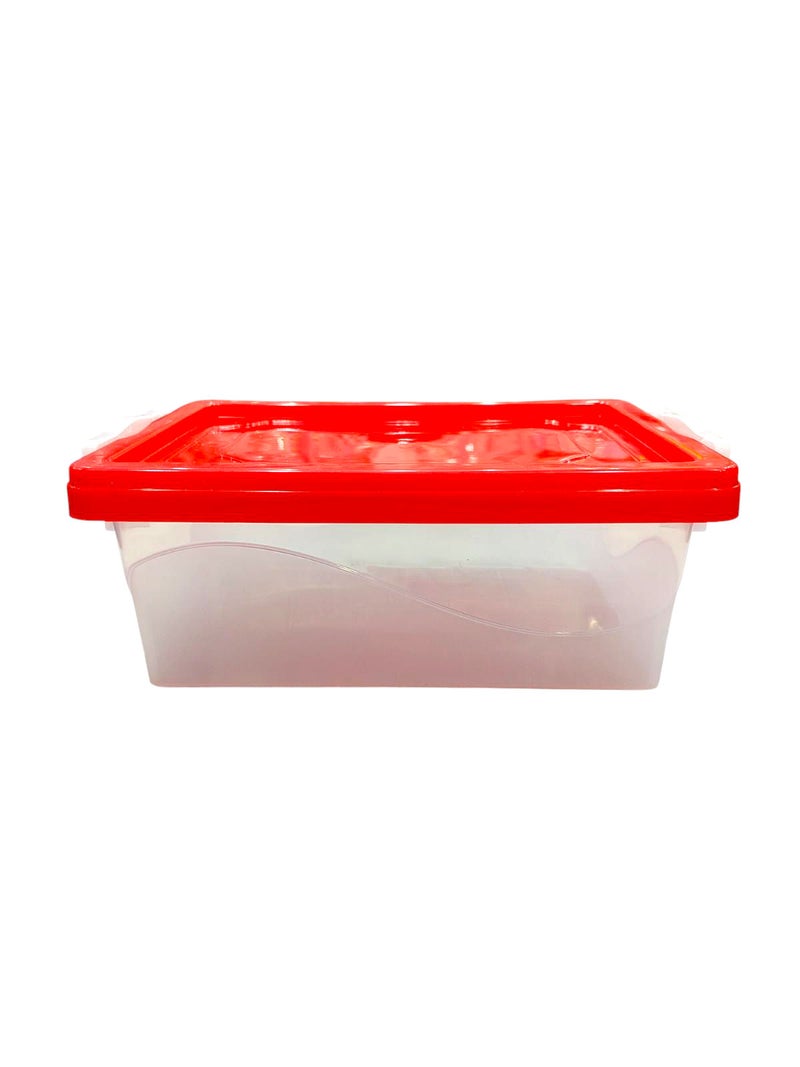 Khurshid Plastics 3-pieces Rectangular Plastic box set "Nimo" from Khurshid Plast for plastics - Red - Image 2